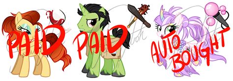 My Little Pony Character Design Auction Closed By