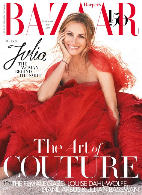 Julia Roberts Covers The November Issue Of Harpers Bazaar Uk Magazine