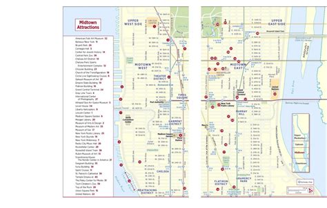 New York City Manhattan Printable Tourist Map Sygic Travel