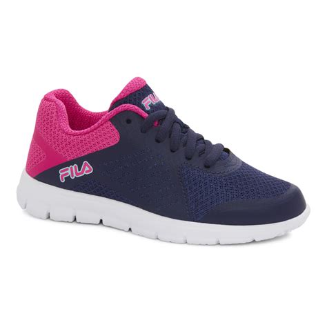 Fila Girls Faction Navy Bluepink Athletic Shoe