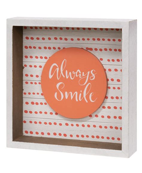 Col House Designs Wholesale Always Smile Box Sign Col House Designs