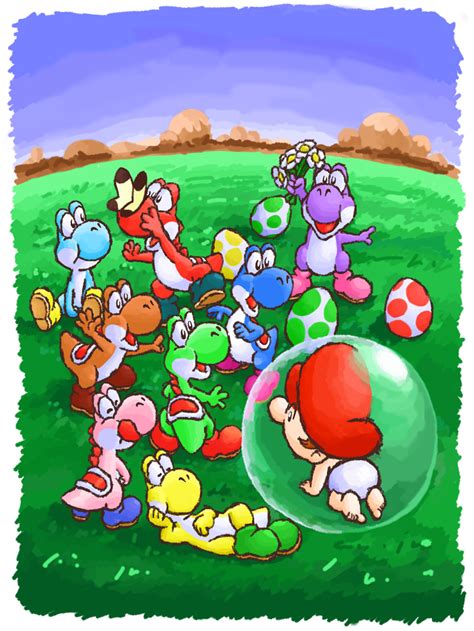 Super Mario Yoshi Mario Character Minitokyo