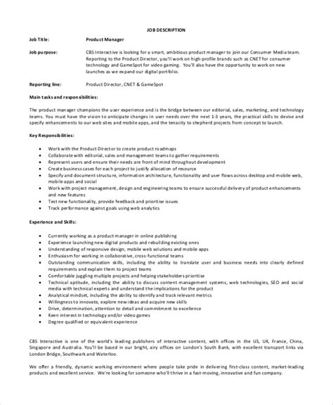 Post this product manager job description job ad to 18+ free job boards with one submission. FREE 7+ Sample IT Manager Job Description Templates in PDF