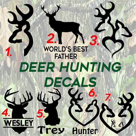 Deer Hunting Vinyl Decalsstickers For Cars By Sparepartsboutique