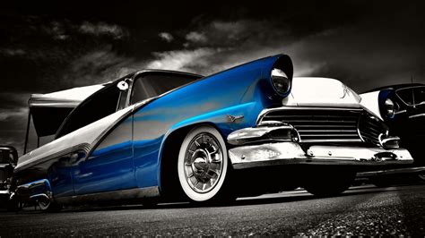 Car Old Car Hot Rod Ford Customline Wallpapers Hd Desktop And