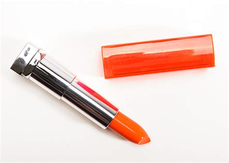 Maybelline Electric Orange Colorsensational Vivids Lip Color Review