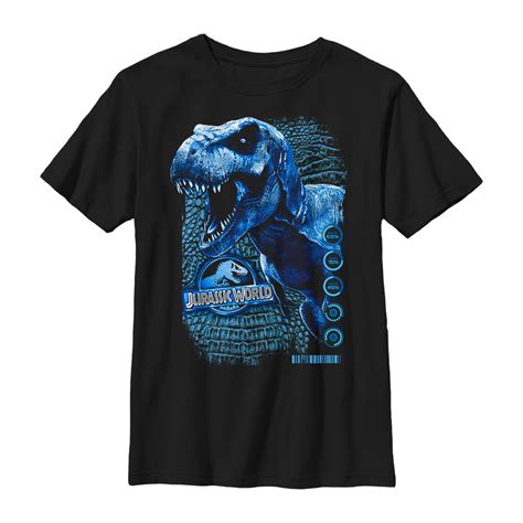 Jurassic World Boys Jurassic World T Rex Scale Statistics T Shirt