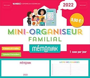 Amazon Fr Mini Organiseur Familial M Moniak Nesk Livres