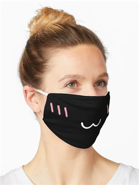 Mouth Mask Anime Expression Kawaii Animal Happy Cute Mask By