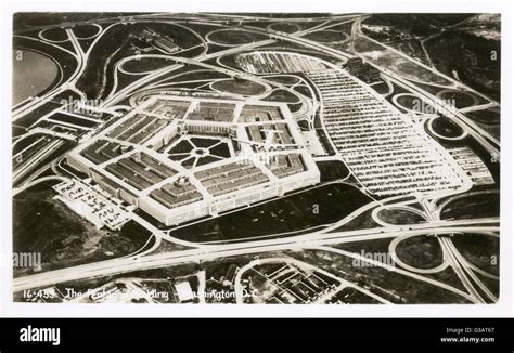 Aerial View Of The Pentagon Washington Dc Usa Date Circa 1940s