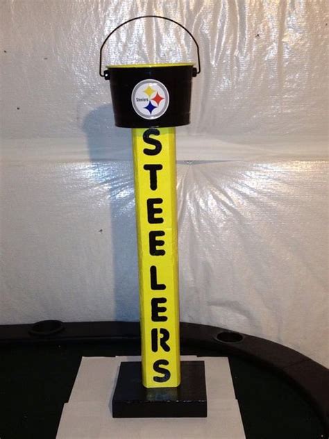 But instead of buying party decorations that are generic, impersonal — and maybe even boring — why not put your crafting skills to use and diy some d. Pittsburgh Steelers Outdoor Standing Ashtray by ...