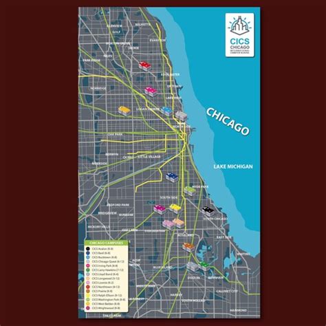 Map Of Chicago Schools Illustration Or Graphics Contest