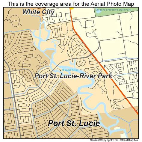 Aerial Photography Map Of Port St Lucie River Park Fl Florida