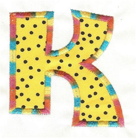 Cheri Applique Alphabet 4x4 Products Swak Embroidery