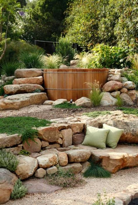 23 Amazing Outdoor Hot Tub Ideas For A Sanctuary Of Relaxation Geneigter Hinterhof Geneigter