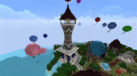 Tall Tower With Spiral Staircase And Waterlava Base Minecraft Project