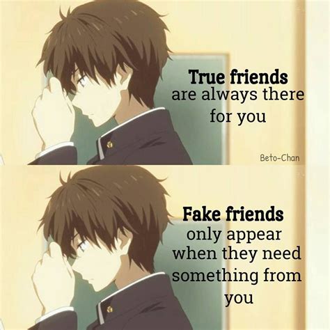 Depressing Anime Quotes About Fake Friends Wallpaper Album
