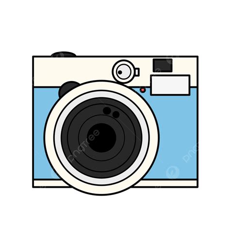 Cute Photo Camera Cartoon Illustration Camera Clipart Camera Lens