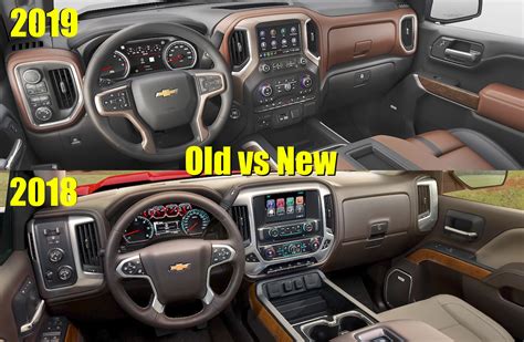 Old Vs New 2019 Chevy Silverado 1500 Vs 2018 Interior Compared Look