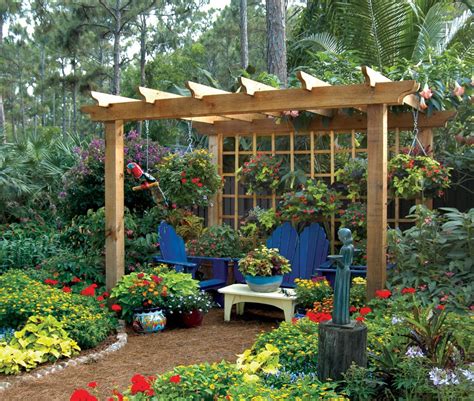 This Arbor Is The Focal Point Of This Lake Worth Florida Landscape
