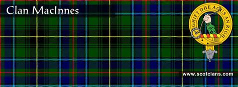 Clan Macinnes Tartan And Crest Scottishclans