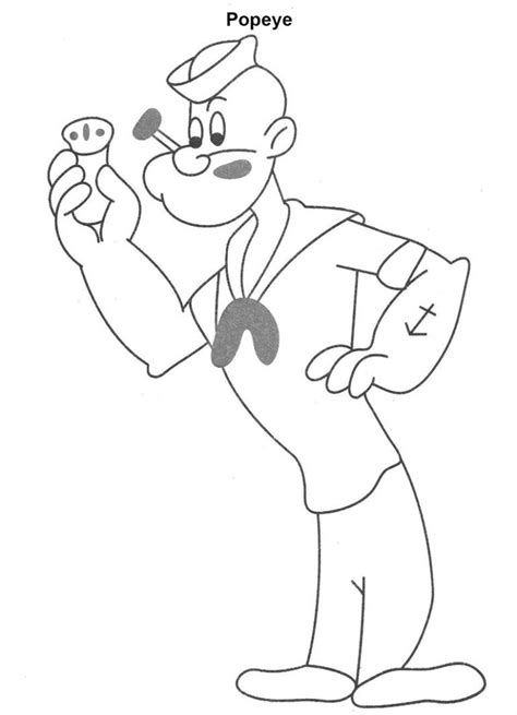 Popeye Coloring Pages Printable Popeye Coloring Pages Printable In