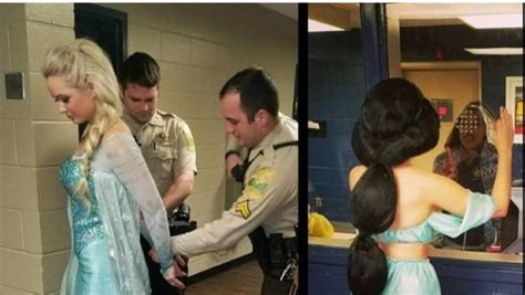 Alabama Police Arrested Elsa For Causing The Cold Weather And Princess Jasmin Shows Up To Bail Her