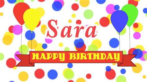 Happy Birthday Sara Song Youtube
