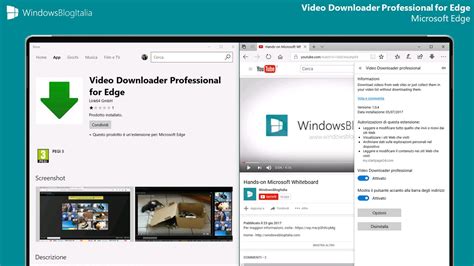 Disponibile Lestensione Video Downloader Professional Per Microsoft Edge