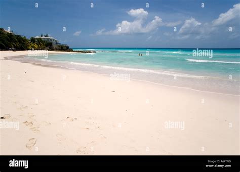 west indies caribbean barbados christ church rockley or accra beach with a couple swimming