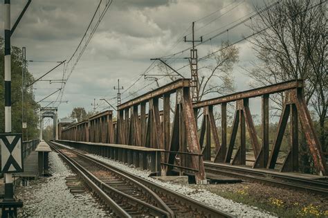 Railroad Tracks Against Sky · Free Stock Photo