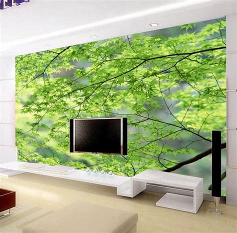879us 52 Offgreen Tree Lager Wall Mural Wallpaper For Living Room