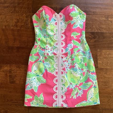Lilly Pulitzer Dresses Lilly Pulitzer Strapless Pink Angela Dress
