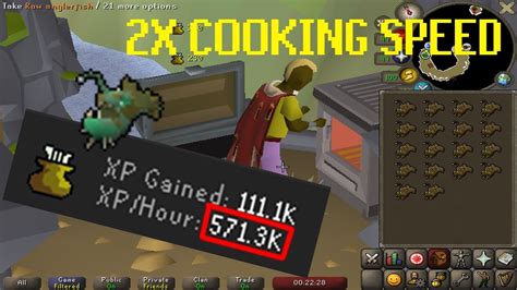 Osrs How To Cook Any Food 2x As Fast 2 Tick Cooking Guide Youtube