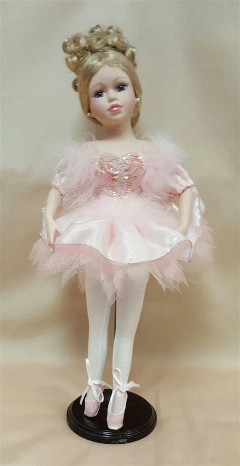 Porcelain Ballerina Doll ~ 17 Flower Girl Dresses Ballet Doll