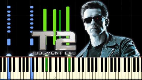 Terminator 2 Theme Piano Cover Synthesia Youtube