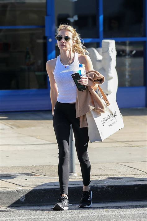 Emma Roberts Shows Off Her Toned Body After A Gym Session In West