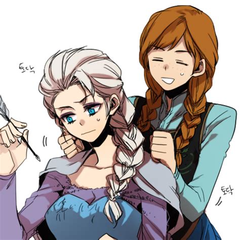 Elsa And Anna Frozen Drawn By Zlzydn Danbooru
