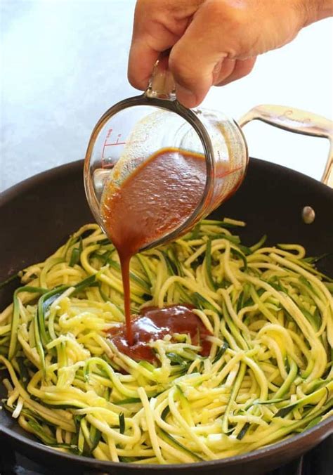 Asian Zucchini Noodles Recipe How To Make Easy Zucchini