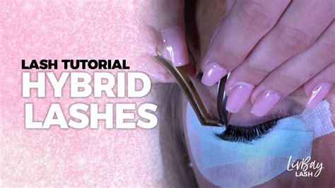 Hybrid Lashes Eyelash Extension Tutorial Youtube
