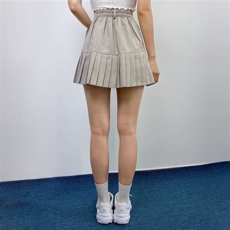 quietlabpleated hem mini skirt mixxmix mini skirts skirts fashion outfits