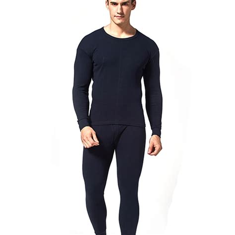 cotton winter thermal underwear sets men long johns undershirts warm thermo clothing trousers
