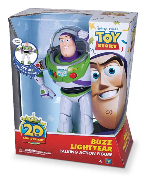 Buzz Lightyear Toy Story 20th Anniversary Thinkway Toys Line Pixar