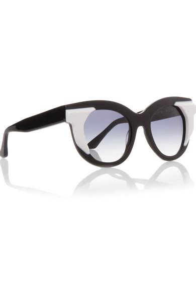 Thierry Lasry Two Tone Acetate Cat Eye Sunglasses Net A Portercom