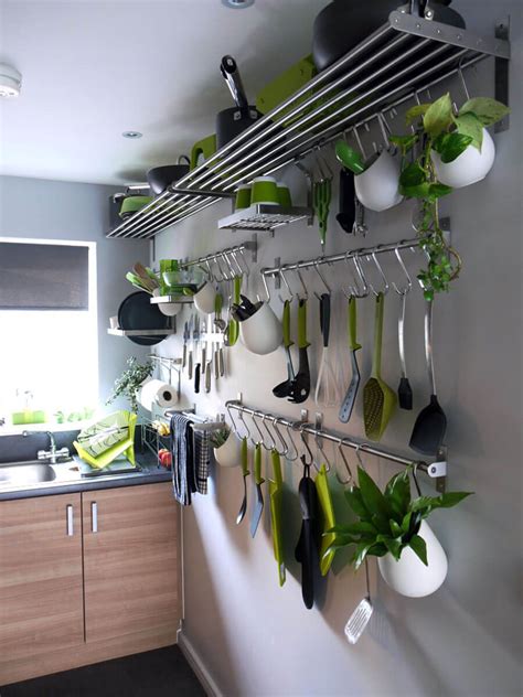 An oldie but a goody, this tip makes good use of the awkward cabinet glass cabinet doors can be a beautiful component of kitchen cabinetry. How to Hanging Kitchen Pot Rack - TheyDesign.net ...