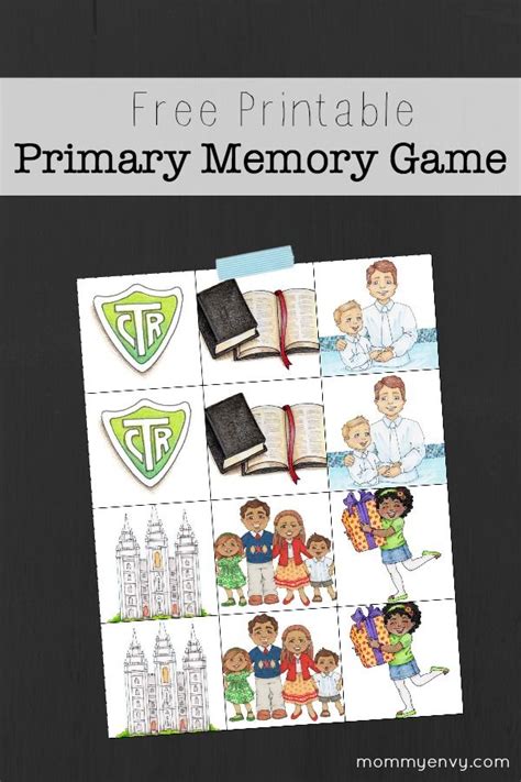 Free Printable Primary Memory Game My Diy Envy Primary Singing Time
