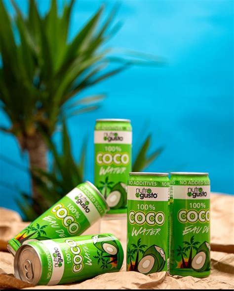 Nutrogusto Pure Coconut Water Juice 490ml 6 Pack Maple Mart