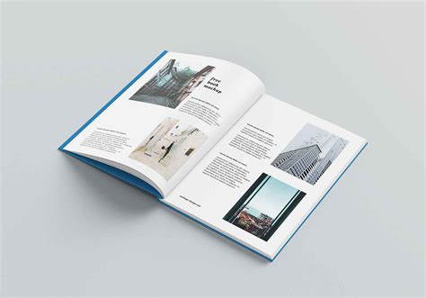 Download Free Thin A4 Hardcover Book Mockup (PSD)