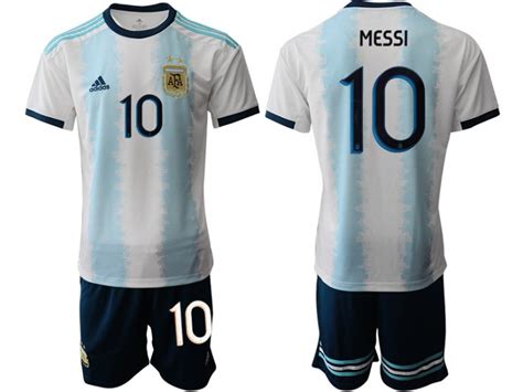 Kids Argentina 10 Messi Home Replica 201920 Soccer Jersey