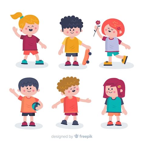 Free Vector Set Of Different Cartoon People